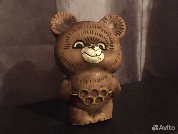 Олимпийский мишка 1980 резиновый