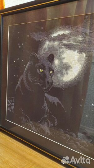 Картина вышитая крестиком ручная работа