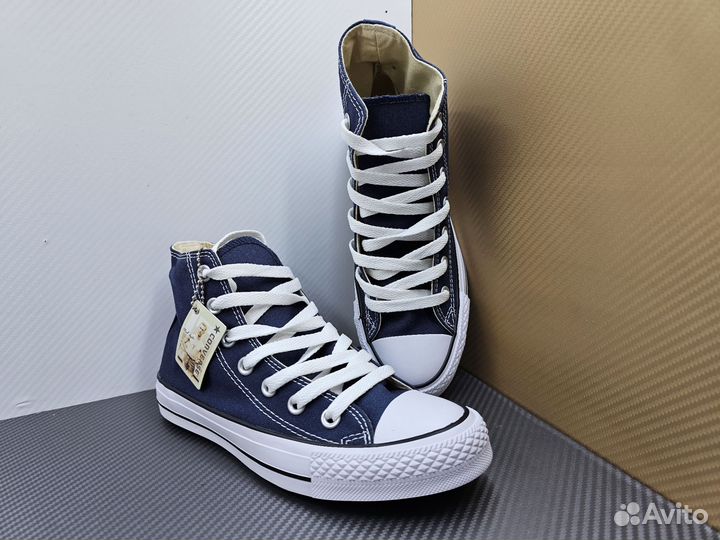 Кеды Converse Chuck Taylor all star синие высокие