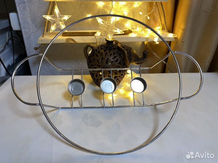 Подставка со свечами под блюдо для горячего