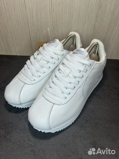 Кроссовки nike cortez white белые кожаные 41-46