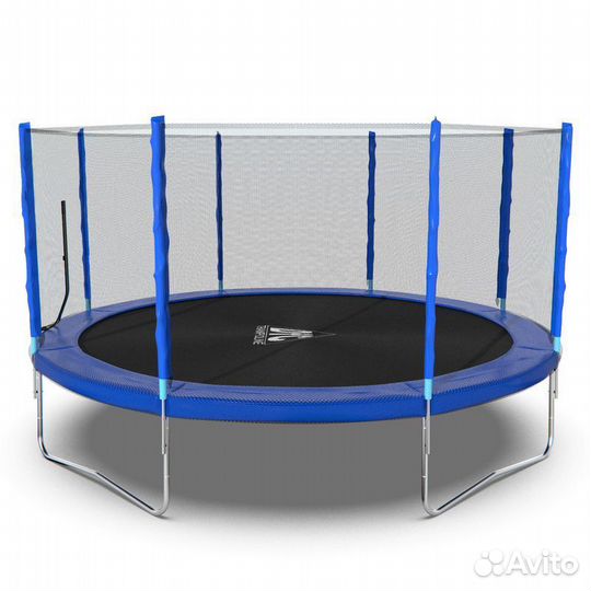 Батут DFC Trampoline Fitness с сеткой 14ft