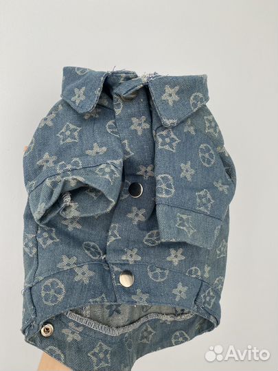 Джинсовая куртка для маленьких собак