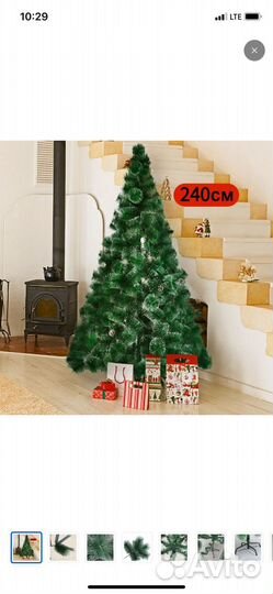 Ель искусственная заснеженная
