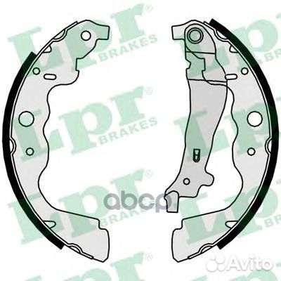 Колодки тормозные барабанные 09890 Lpr