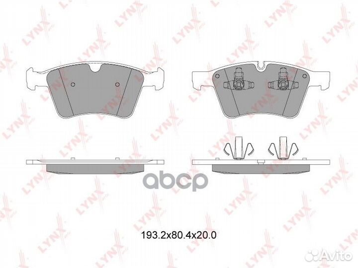 Колодки тормозные дисковые перед mercedes-B