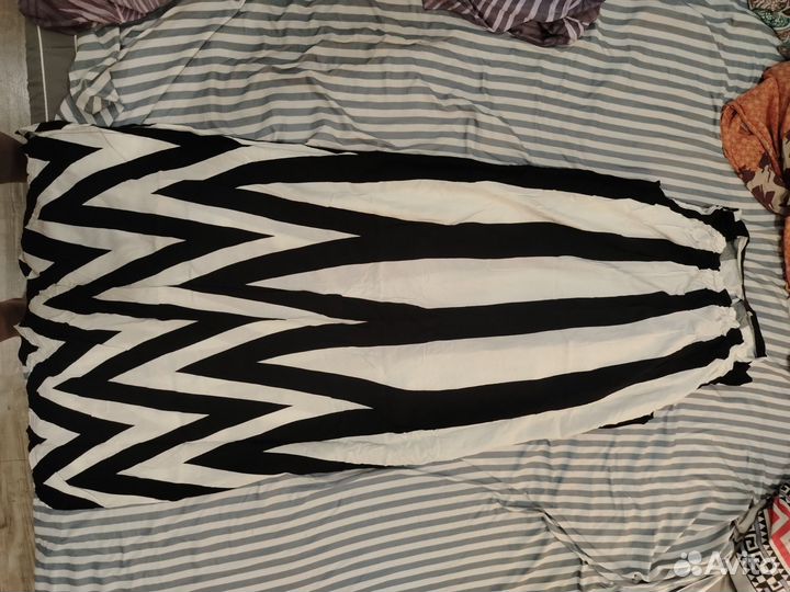 Черно белое платье 50 52