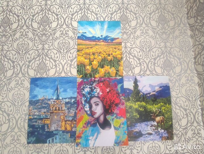 Готовые картины по номерам