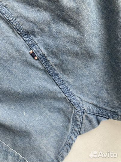 Edwin джинсовая рубашка xl - l