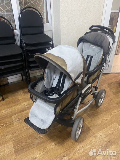 Коляска для двойни или погодок peg perego duette