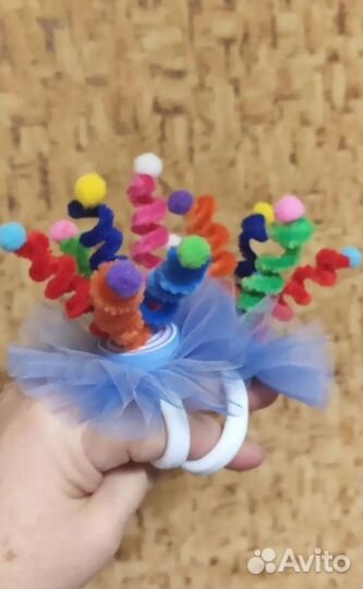 Ободок хлопушка заколки/ резинчки