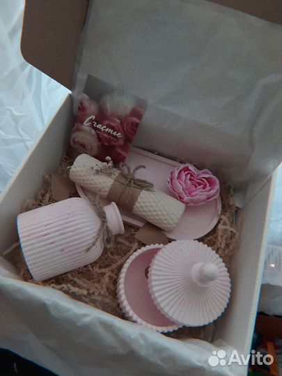 Подарочный бокс/декор из гипса/подарок