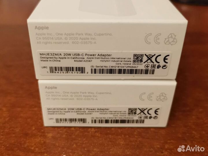 Оригинальные адаптеры питания для iPhone