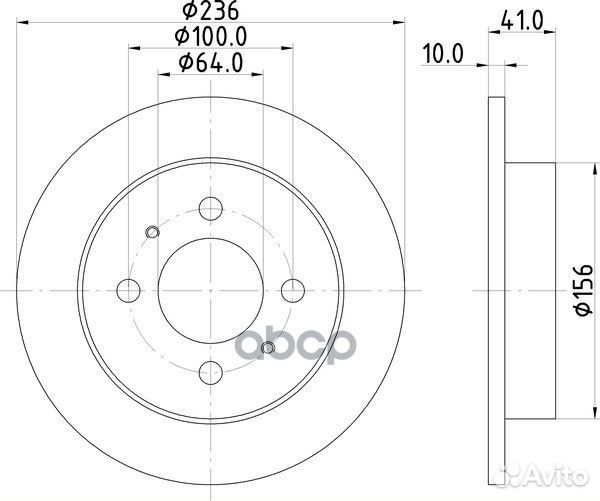 Диск тормозной зад mitsubishi carisma Saloo