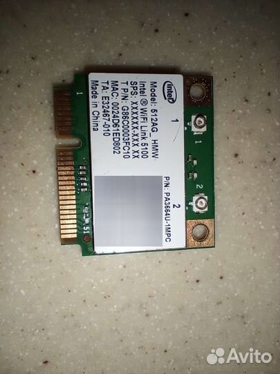 Карта Wi-Fi Intel 512aghmw