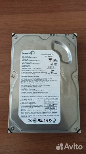 Жёсткий диск Seagate Barracuda 7200.9 120 gb