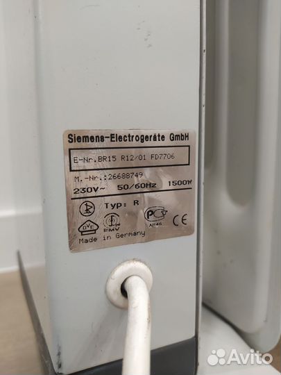 Масляный обогреватель Siemens на 7 секций