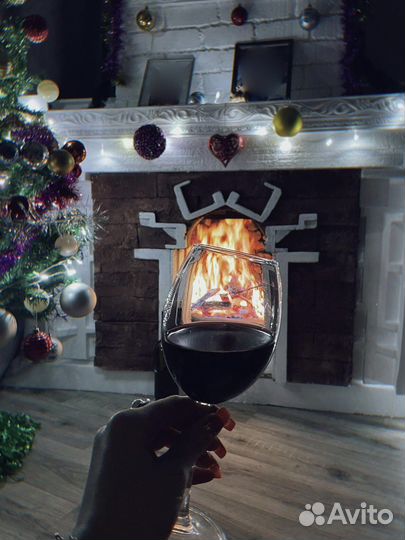 Камин из пенопласта декоративный