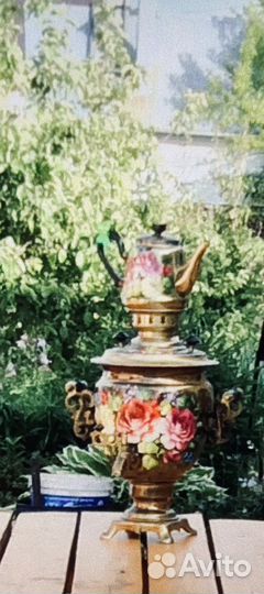 Чайник электрический, самовар угольный