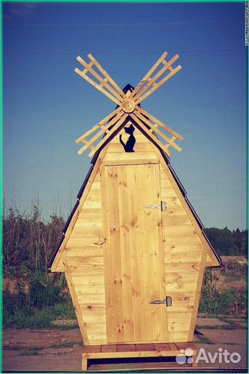 Дачный туалет деревянный MRM