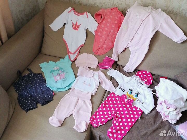 Пакет вещей для девочки 56-74