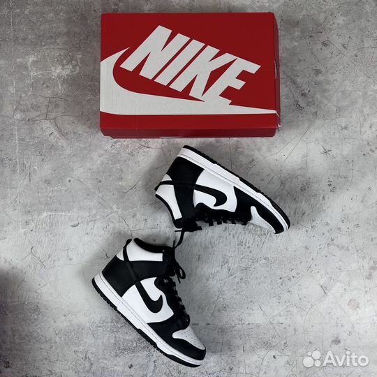 Новые Оригинал Кроссовки Nike Dunk High “Panda” 41