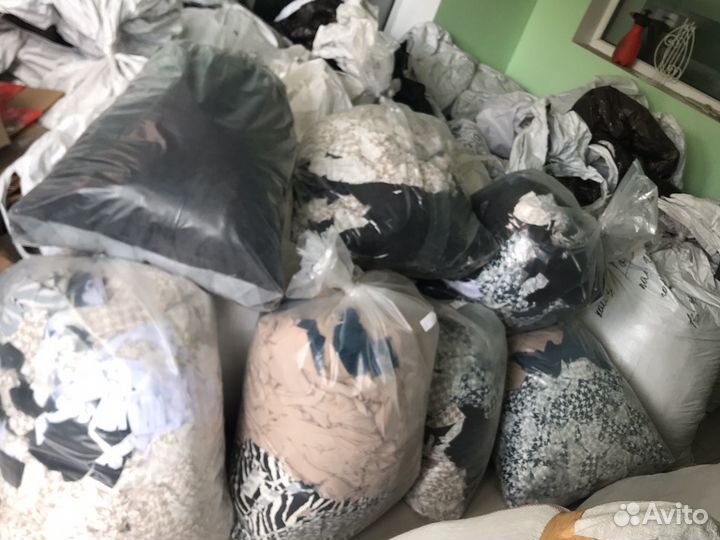 Ткань отходы, отрезки, для набивки