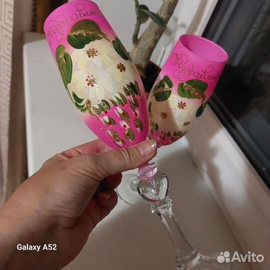 Свадебные фужеры свадебные бокалы под шампанское