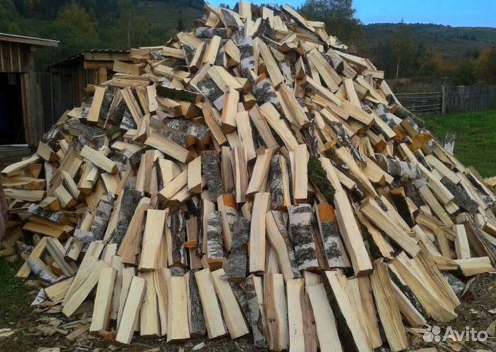 Дрова березовые наколотые