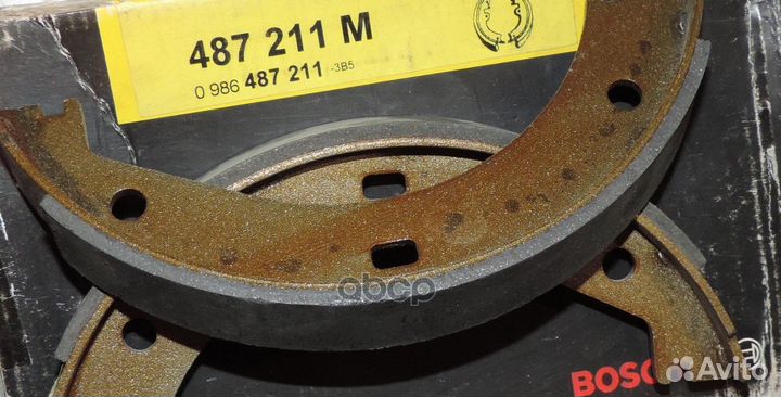 Колодки тормозные барабанные зад 0986487211