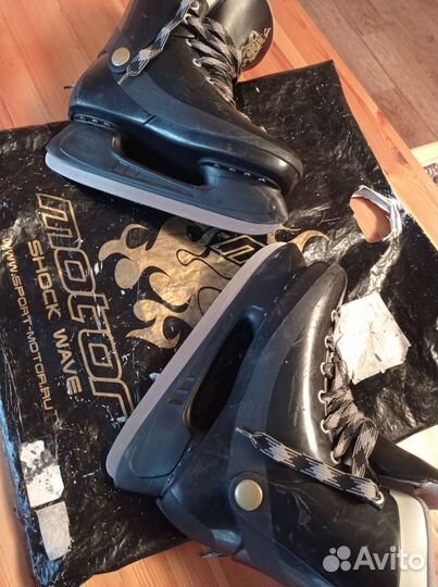 Коньки мужские, хоккейные цвет:черный