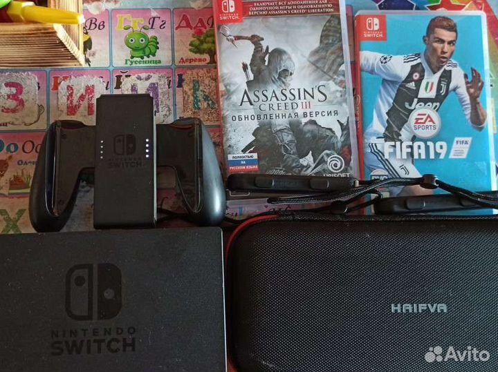 Nintendo switch 1gen + Комплект hwfly RP 2040