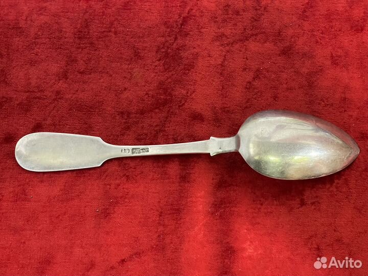 Ложка столовая серебро 84 проба, санкт-петербург