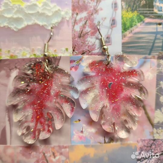 Серьги из эпоксидной смолы