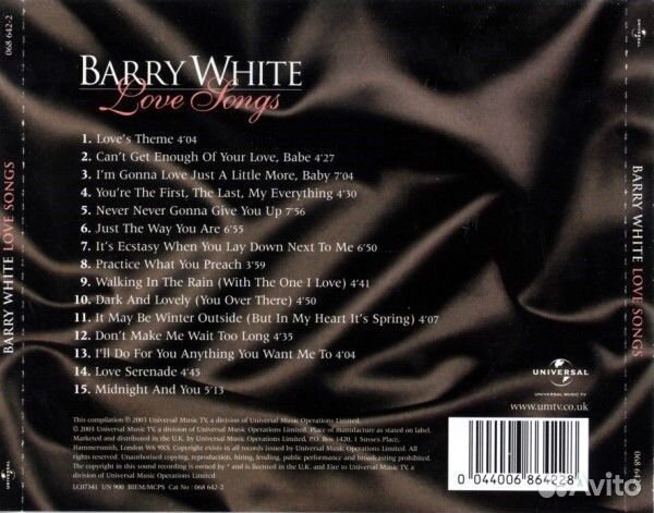 Barry White - Love Songs (CD)