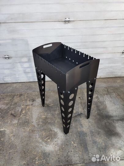 Мангал 60х40 резной лофт