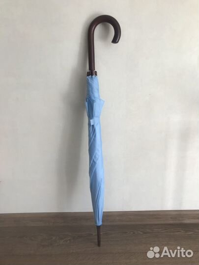 Зонт-трость голубой
