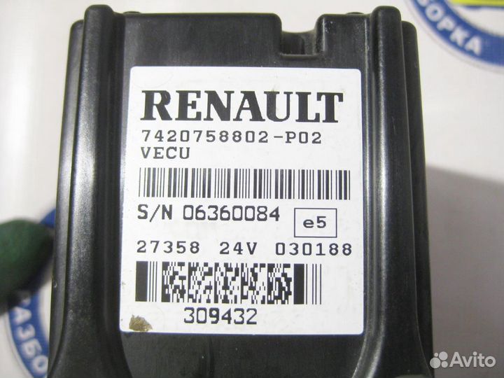 Блок электронный vecu 7420758802 renault trucks, M