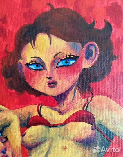 Картина акрилом на холсте