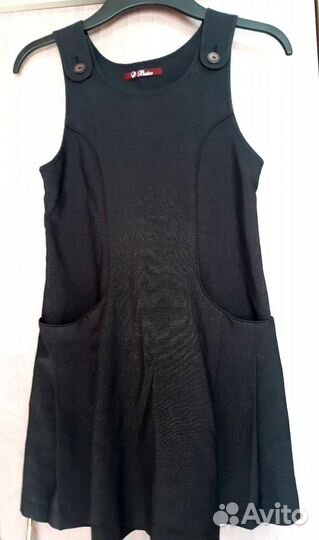 Школьный сарафан 134 140 синий