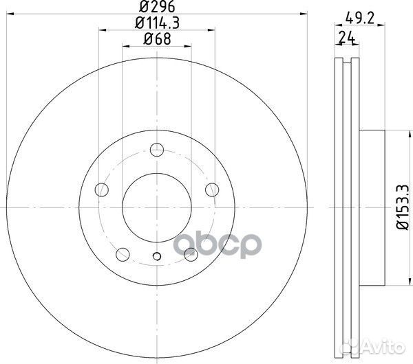 Диск тормозной перед ND2010K nisshinbo