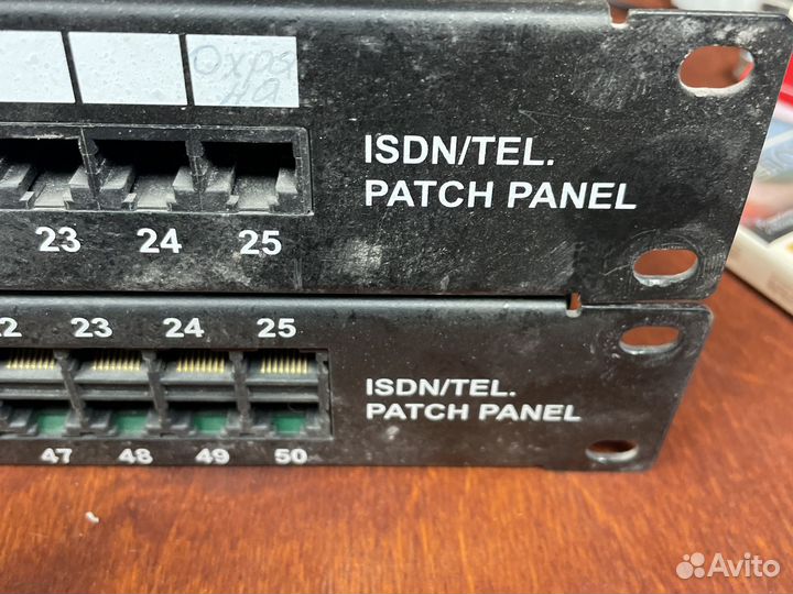 Isdn патч панели 25 и 50 портов