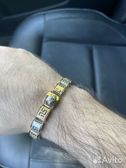 Золотой браслет versace
