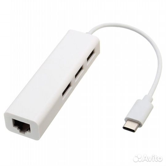 Адаптер Type-C на LAN, USB