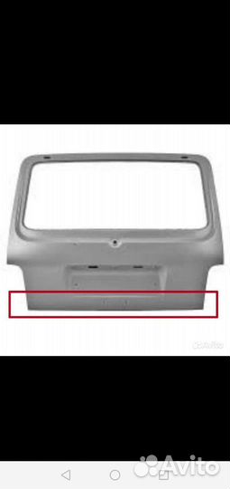 Низ крышки багажника Нива