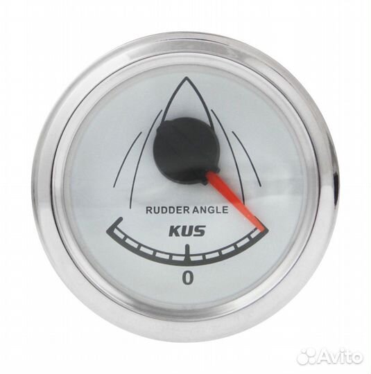 Указатель угла поворота руля, белый циферблат, нер