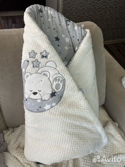 Конверт одеяло на выписку зимнее