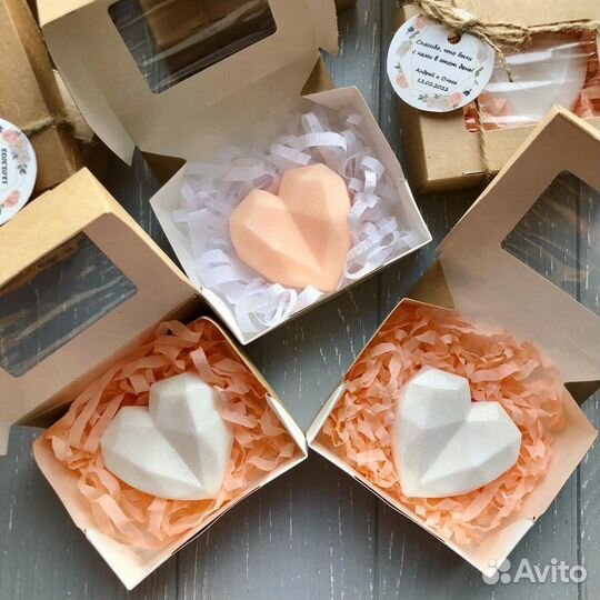 Мыло-комплимент, подарки на свадьбу, бонбоньерки