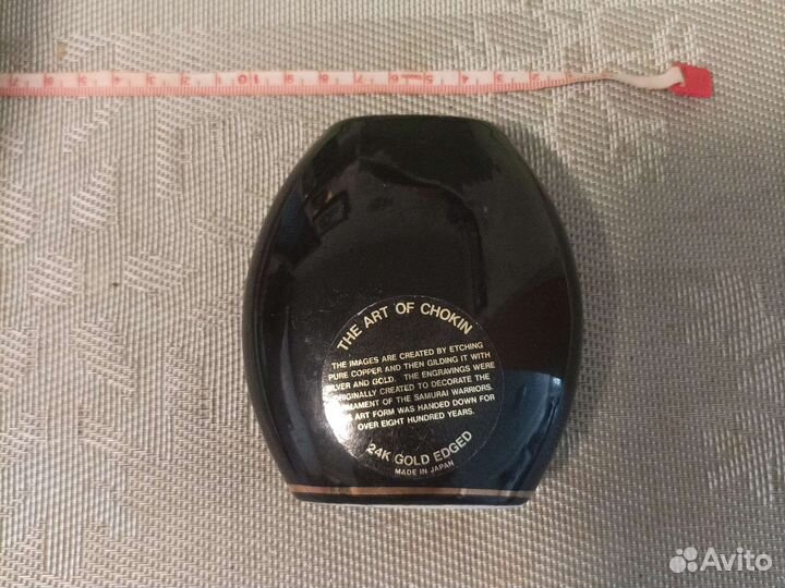 Вазочка инкрустированная золотом. Япония