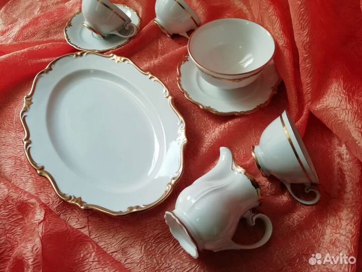 Немецкий фарфор Райхенбах. Позолота